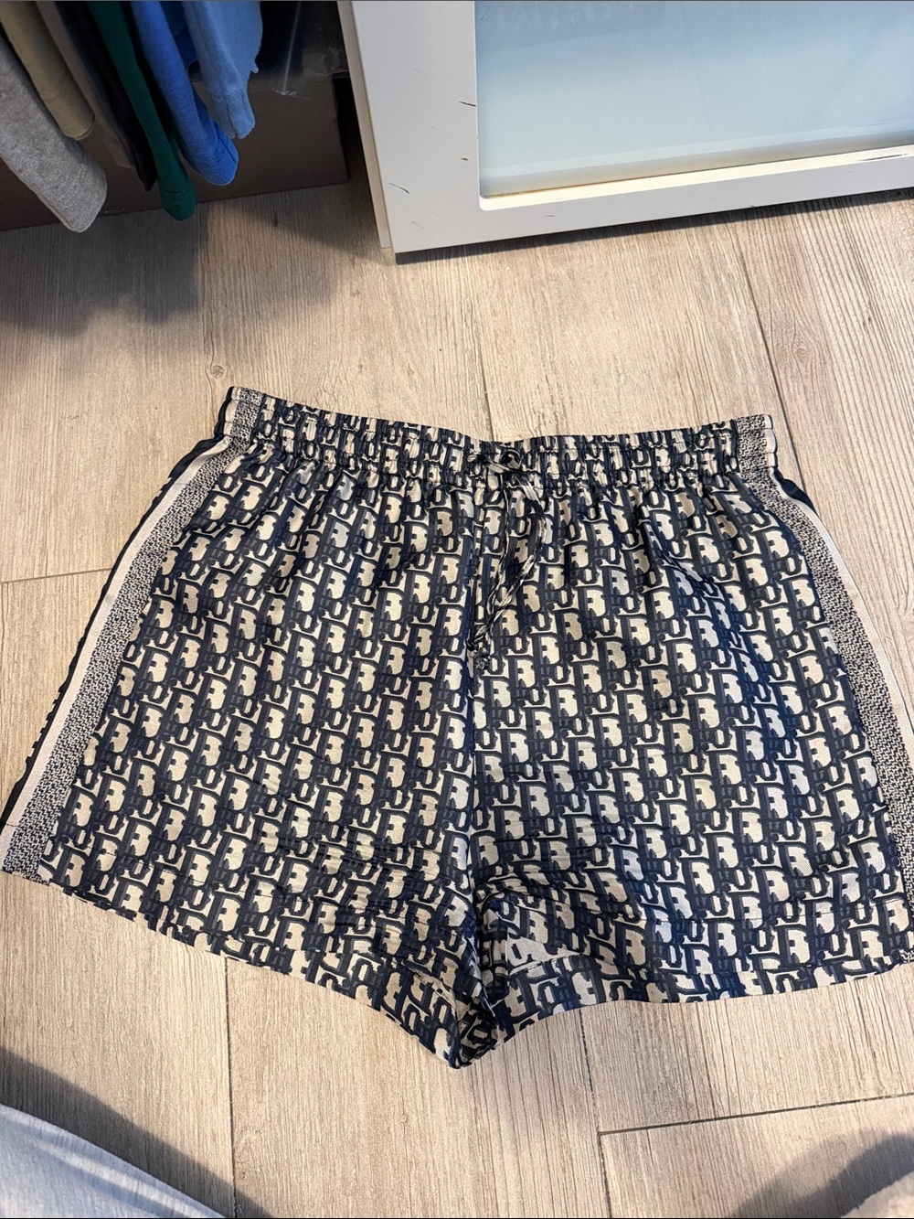 DIOR Navy & White Monogram Women's Shorts